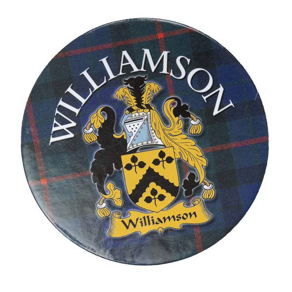 Clan/Family Name Round Cork Coaster Williamson S