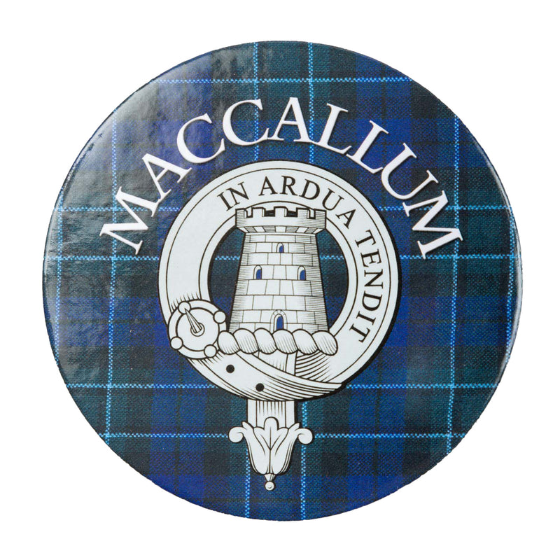 Clan/Family Name Round Cork Coaster Maccallum