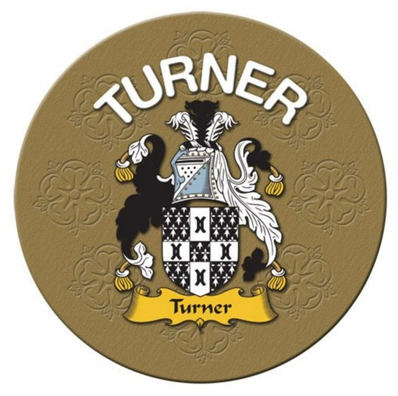 Clan/Family Name Round Cork Coaster Turner