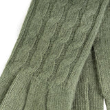 Ladies Cable Lambswool Mix Glove Olive