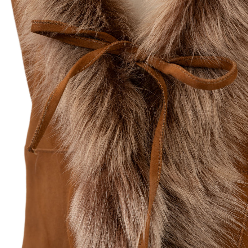 Ladies Toscano Sheepskin Gillet Whiskey/Brissa