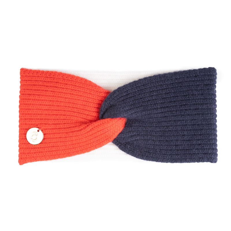 30% Cashmere Maisie Headband Red Mix