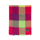 Tartan Stole Square Check - Pastel Pink