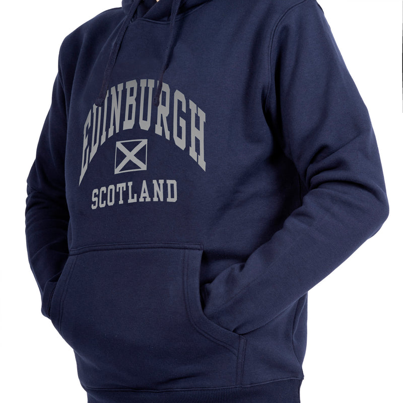 Adults Edinburgh Reflective Hooded Top Navy