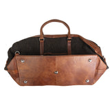 Ht Leather Large Travel Bag Dark Brown Barleycorn / Tan