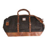 Ht Leather Large Travel Bag Dark Brown Barleycorn / Tan