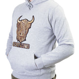 8 Shades Of Brown Highland Cow Hoodie Heather Grey