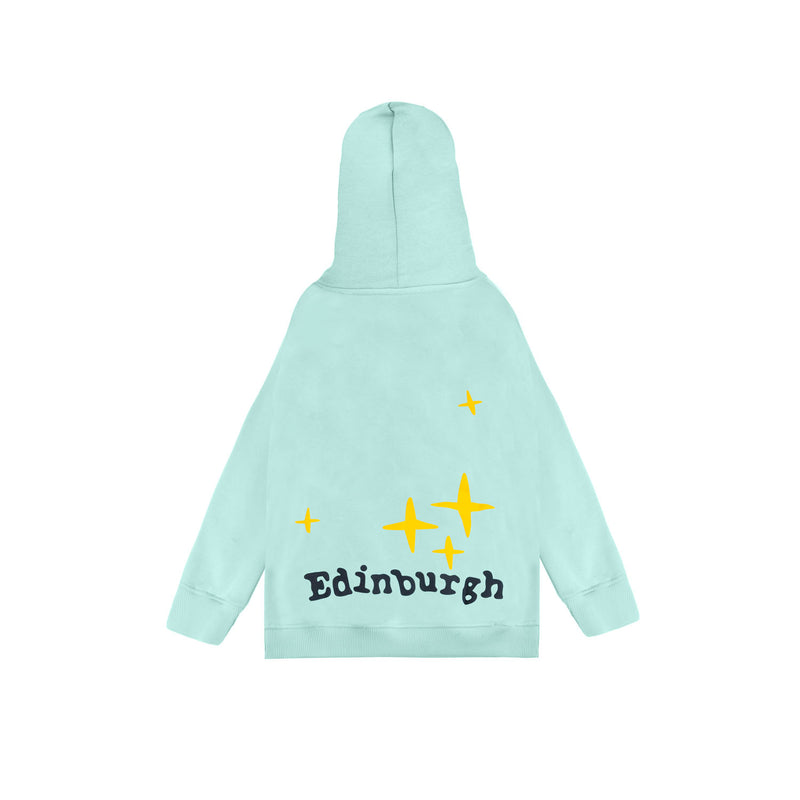 Kids Scotland 3D Puff Hoodie Aqua