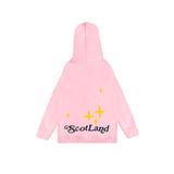 Kids Scotland 3D Puff Hoodie Cherry Blossom Pink