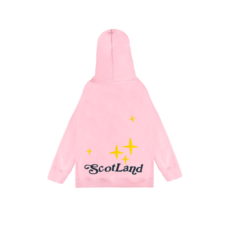 Kids Scotland 3D Puff Hoodie Cherry Blossom Pink