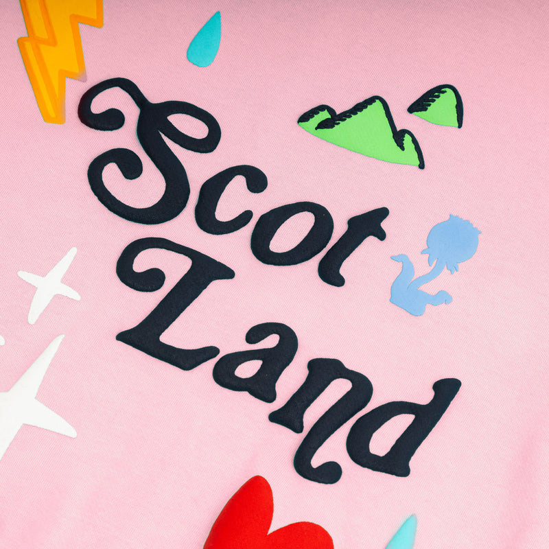 Kids Scotland 3D Puff Hoodie Cherry Blossom Pink