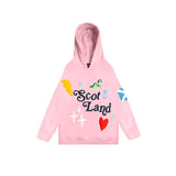 Kids Scotland 3D Puff Hoodie Cherry Blossom Pink