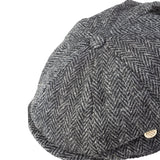 Heddle & Reed Harris Tweed 8Pce Cap Grey Herringbone