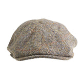 Heddle & Reed Harris Tweed 8Pce Cap Brown Herringbone