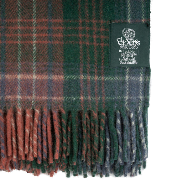 Highland Wool Blend Tartan Blanket Throw Wilson Ancient