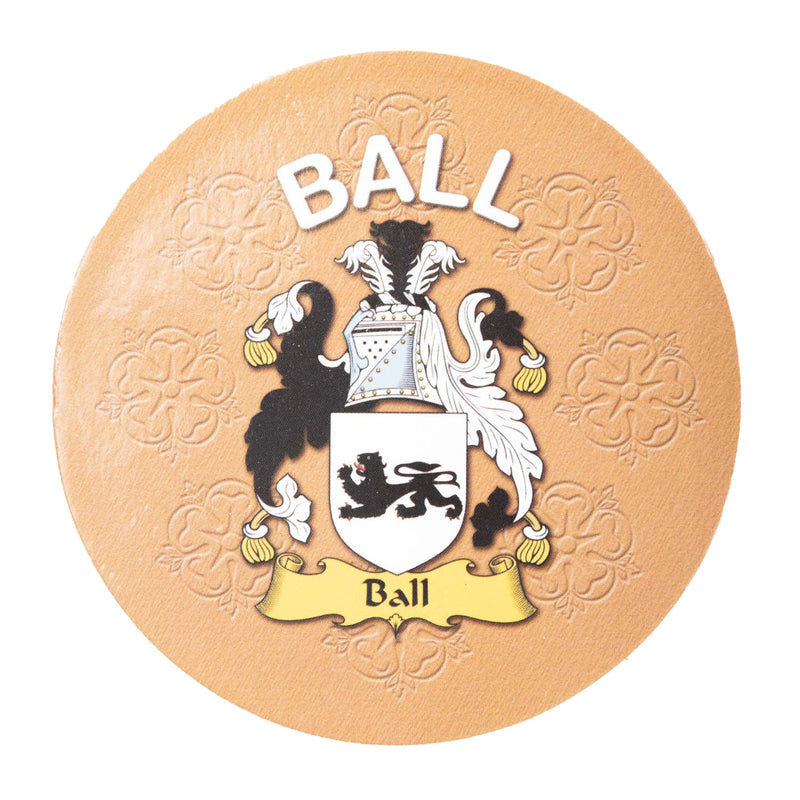 Clan/Family Name Round Cork Coaster Ball