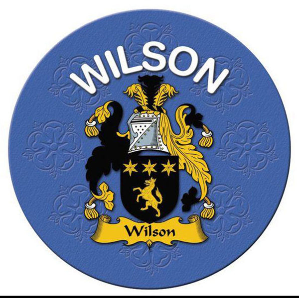 Clan/Family Name Round Cork Coaster Wilson E