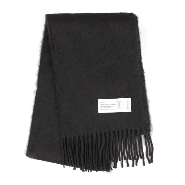 Plain Blanket Scarf Black