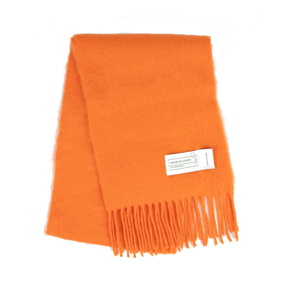 Plain Blanket Scarf Orange