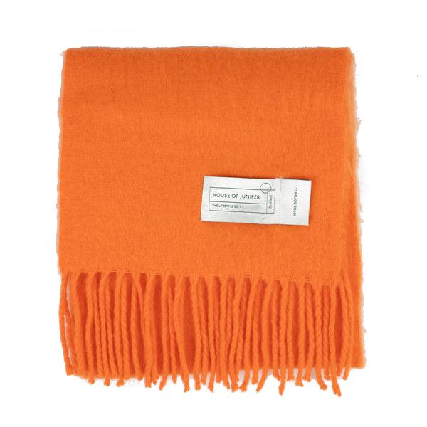 Plain Blanket Scarf Orange