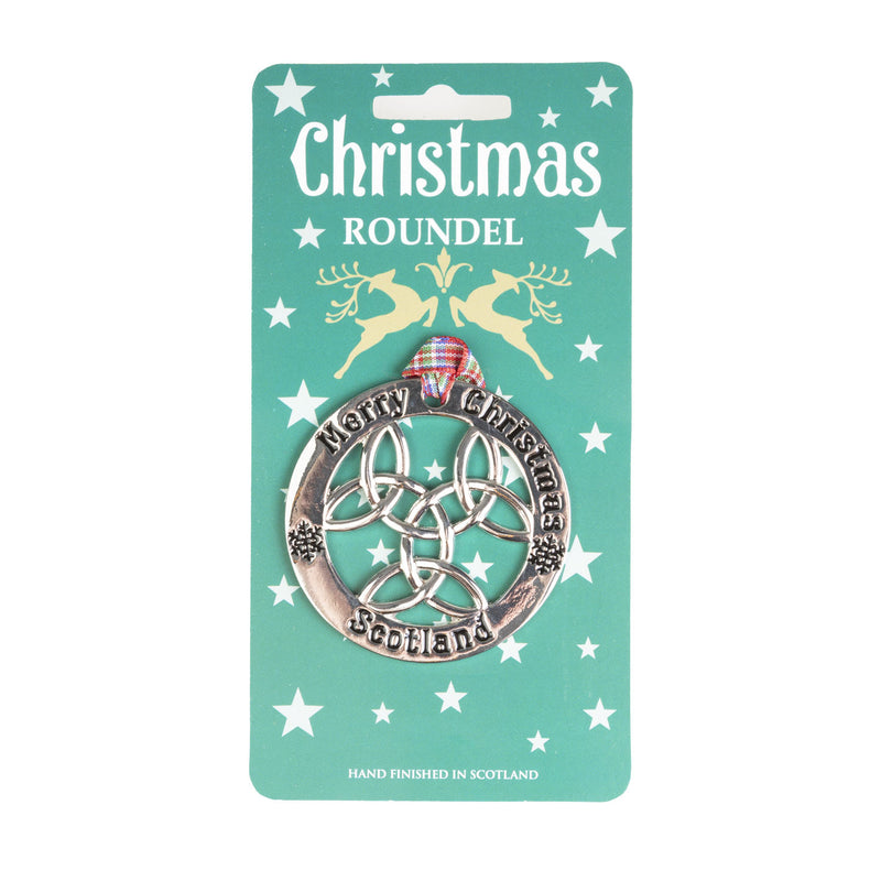 Christmas Roundel Silver Celtic Knot