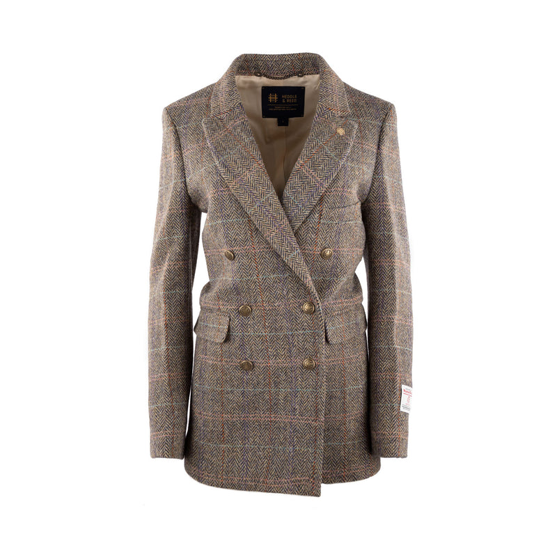 Maisie Ladies Ht Coat Brown Check