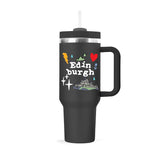 Edinburgh Cup 40Oz With Straw Black