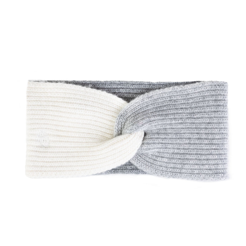 30% Cashmere Maisie Headband Grey Mix