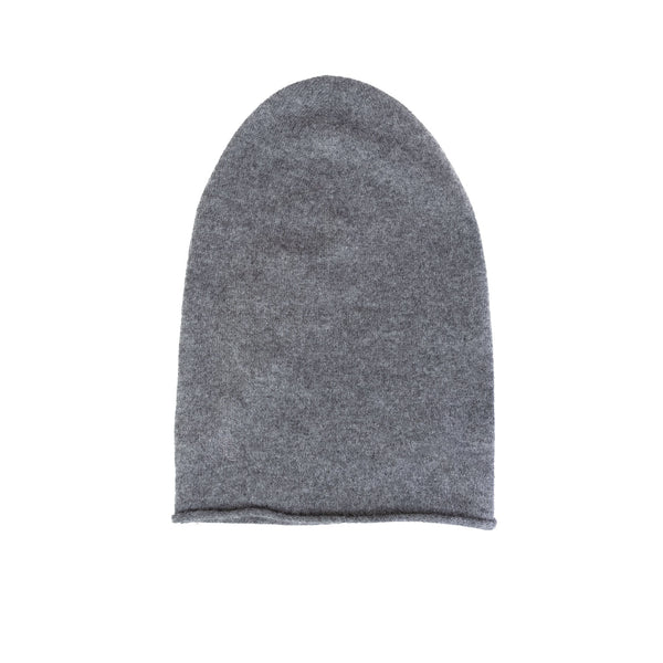 30% Cashmere Slouch Beanie Shadow Grey