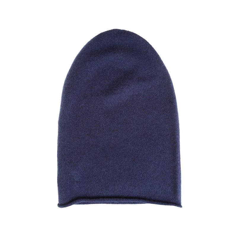 30% Cashmere Slouch Beanie Deep Sea