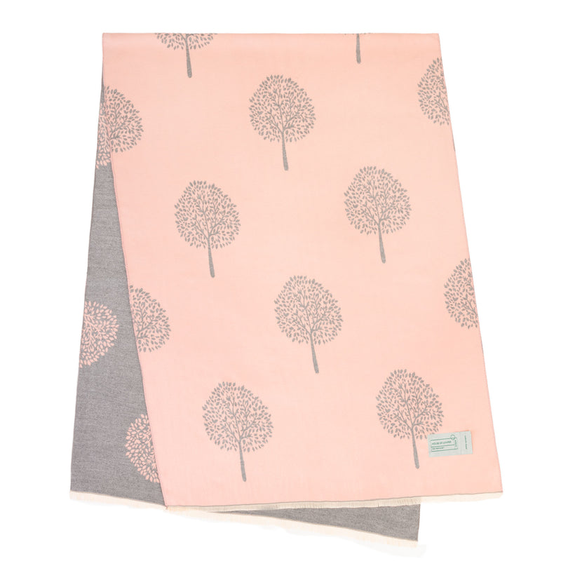 Original Tree Super Soft Stole Dusky Pink/Grey