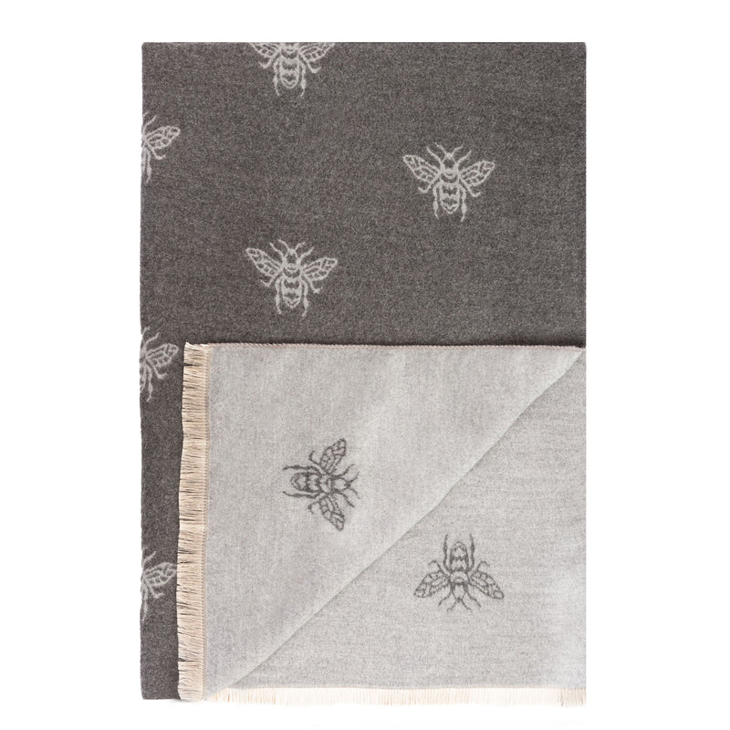 New Bee Super Soft Stole Dark Grey/Light Grey