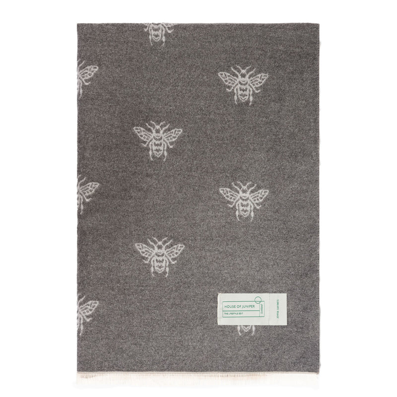 New Bee Super Soft Stole Dark Grey/Light Grey