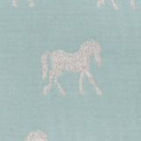 New Horse Super Soft Stole Green/Grey