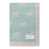 New Horse Super Soft Stole Green/Grey