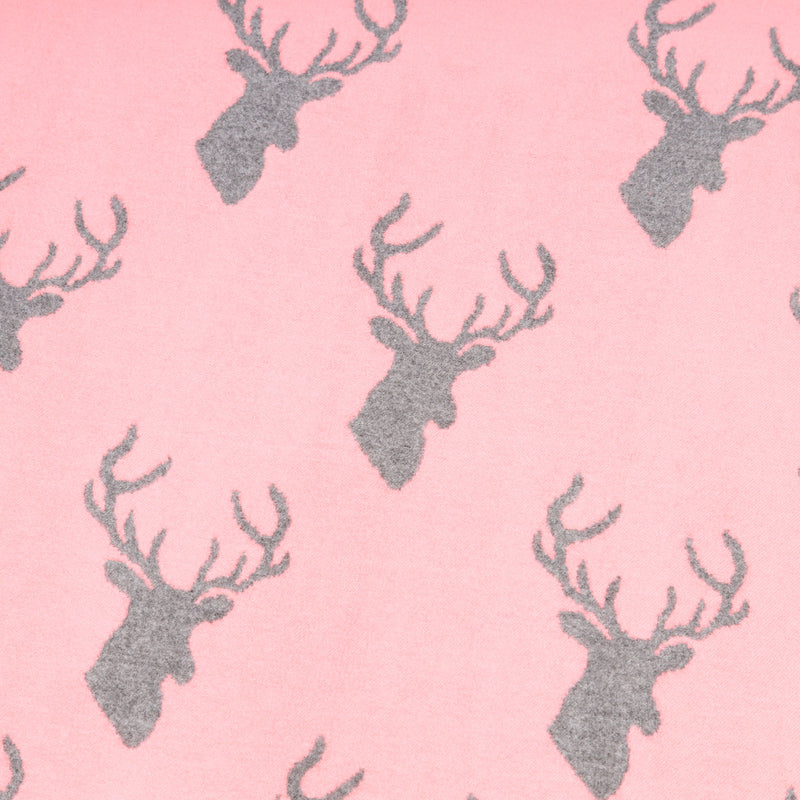 New Stag Super Soft Stole Deep Pink/Dark Grey