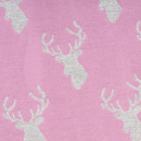 New Stag Super Soft Stole Purple/Light Grey