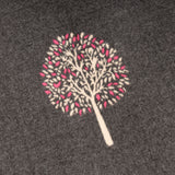 Mini Tree Super Soft Stole Grey/Bright Pink