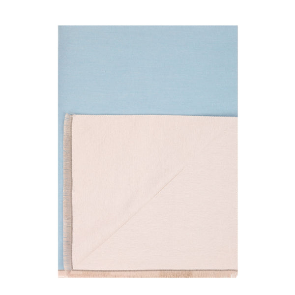 Plain Super Soft Stole Light Blue/Light Grey