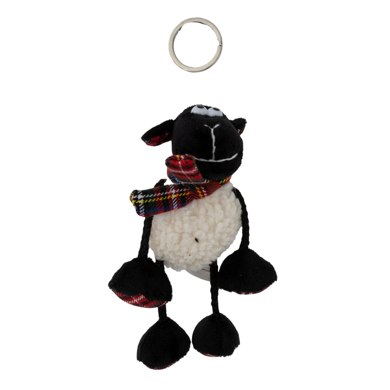 Sheep Keyring W Tartan Scar