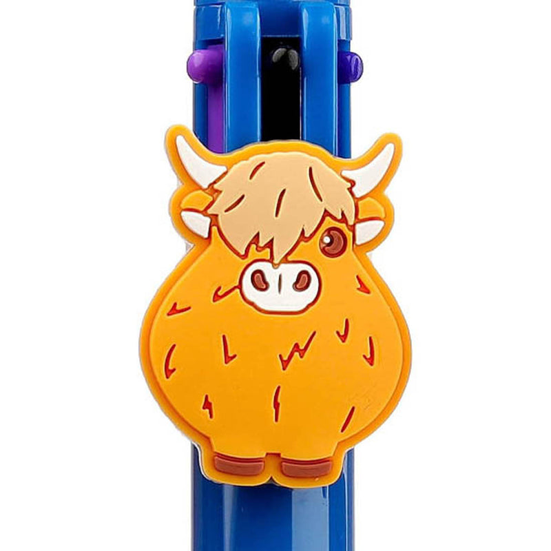 Coo Multi Colour Pen Cow Charm Topper