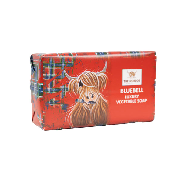 Mcmoo Tartan Paint Soap Bar - Bluebell