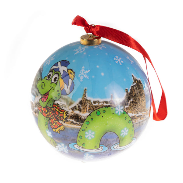 Nessie Christmas Ball Bauble