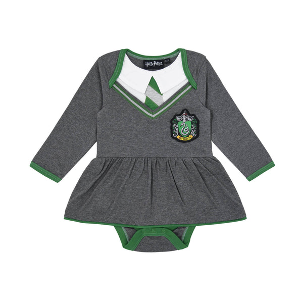 Slytherin Uniform Baby Grow With Skirt