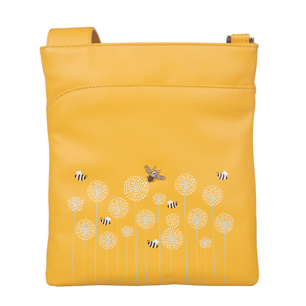 Moonflower Slim Cross Body Bag Yellow