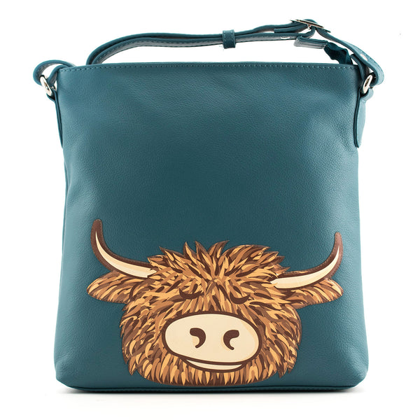 Bellas Head Cross Body Bag Teal