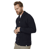 Mens Peregrine Waffle Shawl Navy