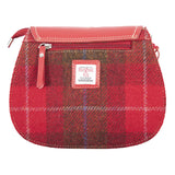 Ladies Ht Leather Shoulder Bag Red Check / Red