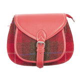 Ladies Ht Leather Shoulder Bag Red Check / Red