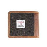 Mens Ht Leather Wallet Dark Brown Barleycorn / Tan